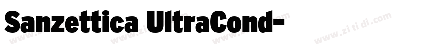 Sanzettica UltraCond字体转换